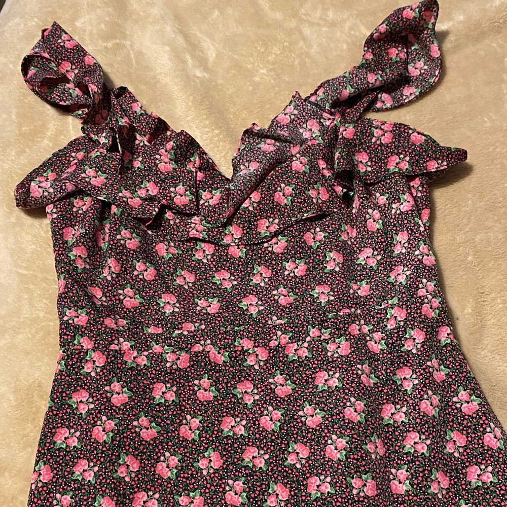 Likely Floral Ruffle Tier Dress Sz 4
